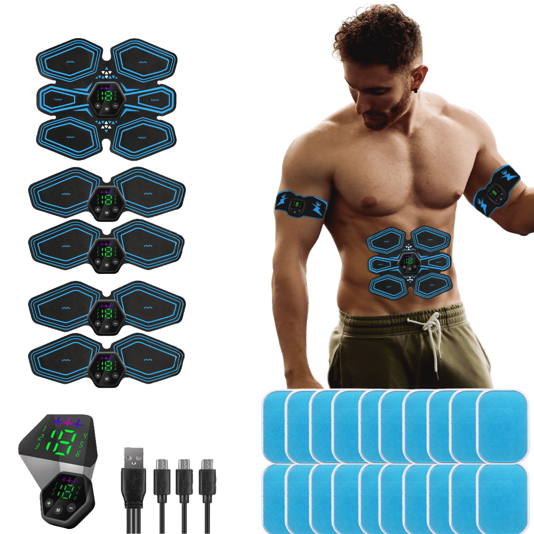 Professional Abs & Arms EMS Muscle Machine with Gel Pads