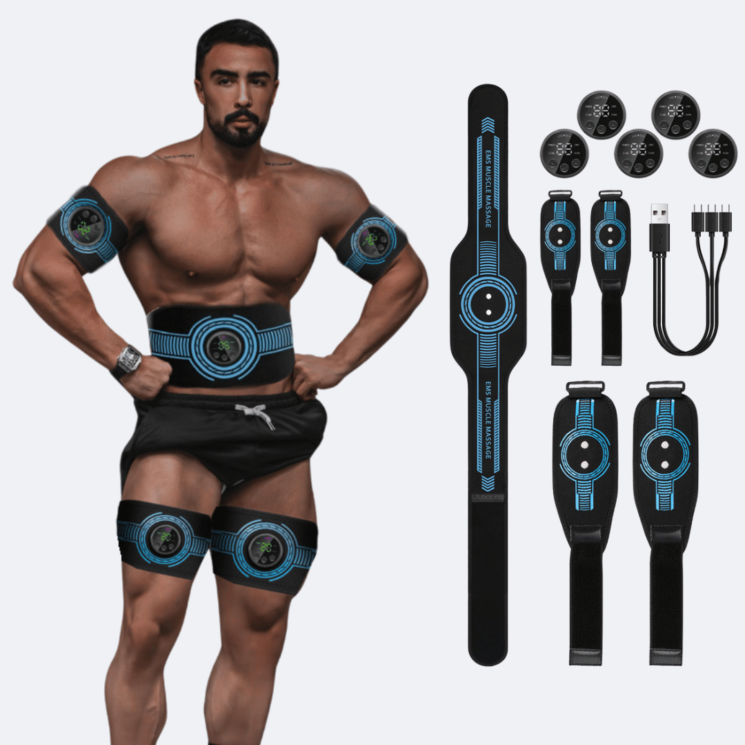 Muscle Stimulator Bundle: Perfect for Men and Women – Target Arms, Legs & Abs with 5-Pack