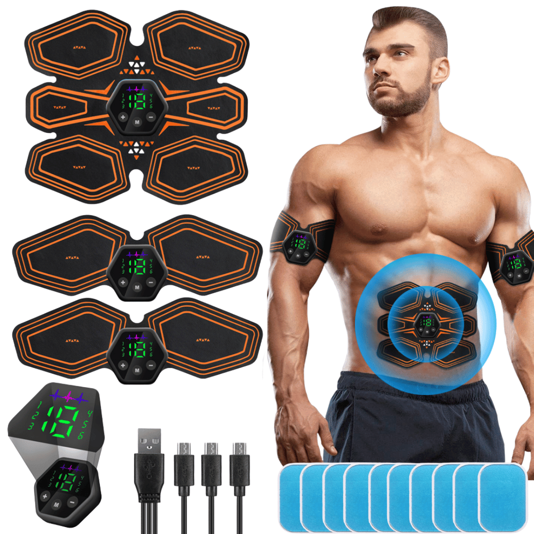 Professional Abs & Arms EMS Muscle Machine with Gel Pads