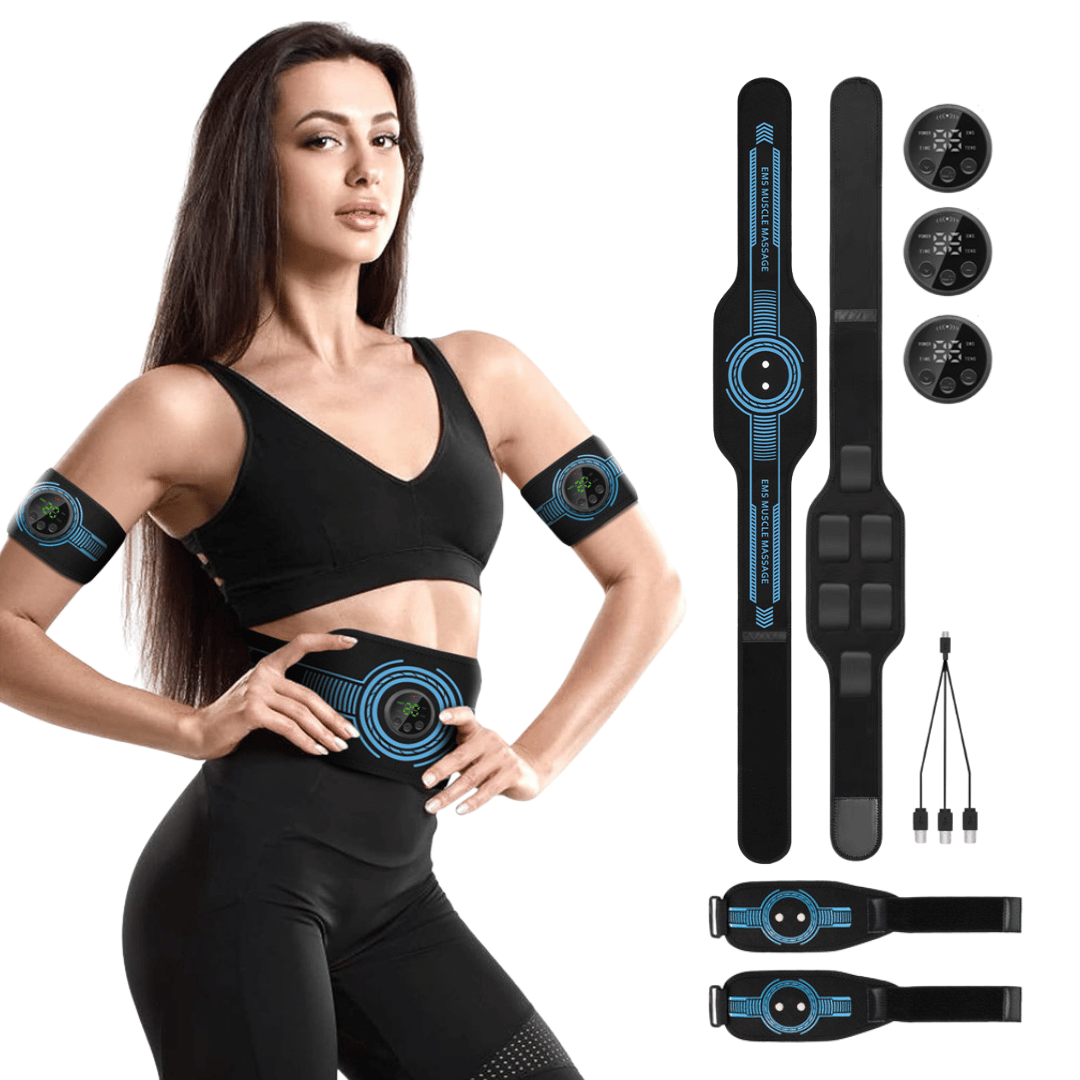 Muscle Stimulator Bundle: Perfect for Men and Women – Target Arms, Legs & Abs with 5-Pack