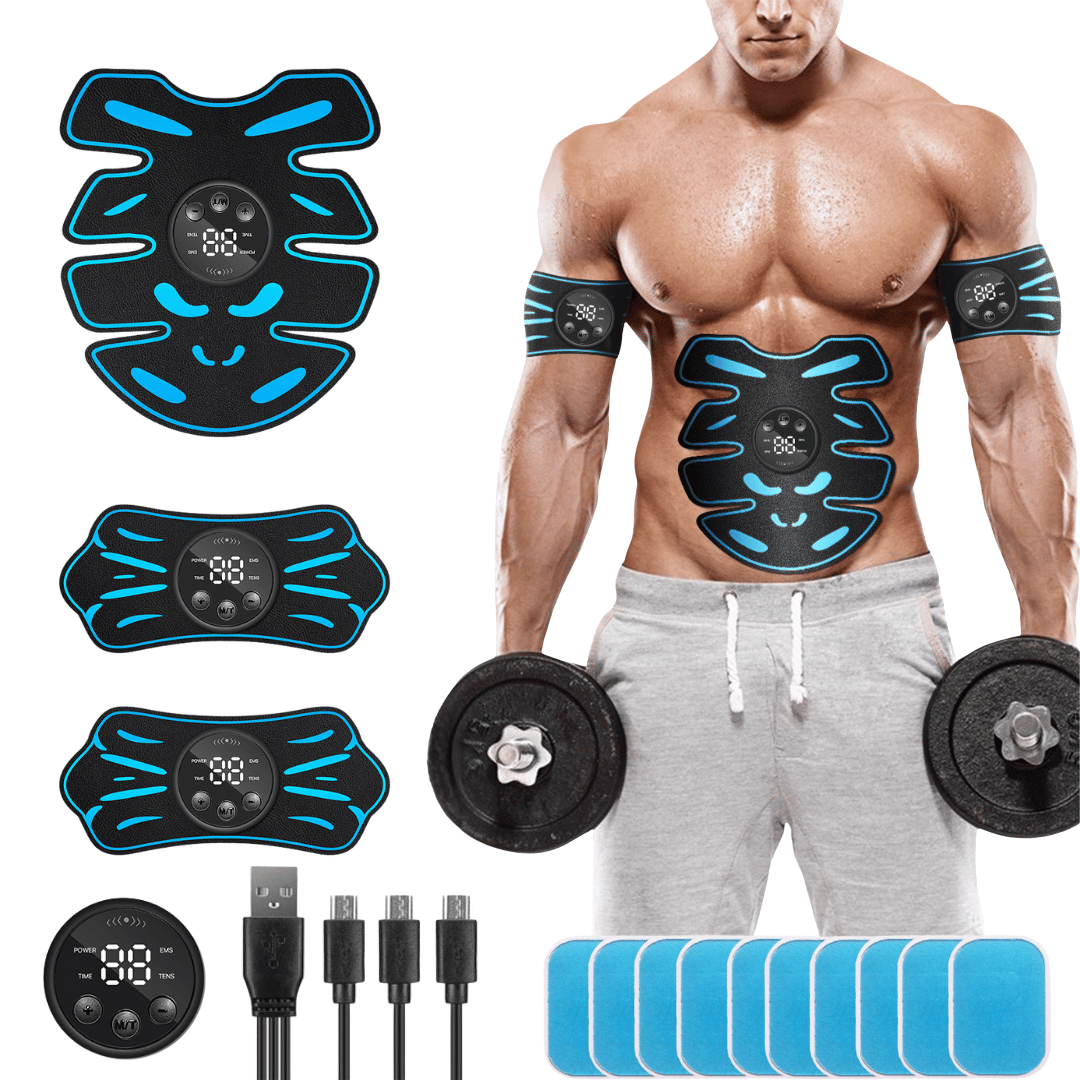 Professional Abs & Arms EMS Muscle Machine with Gel Pads