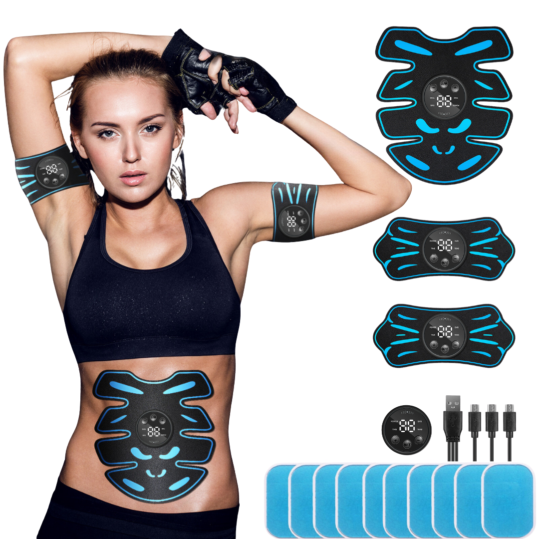 Professional Abs & Arms EMS Muscle Machine with Gel Pads