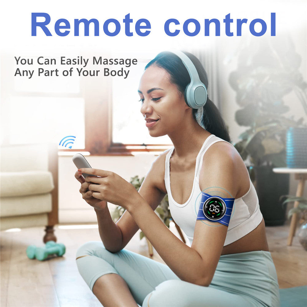 Smart EMS Pulse Massager – Remote Control, Touchscreen, Multi-Mode for Neck & Shoulder