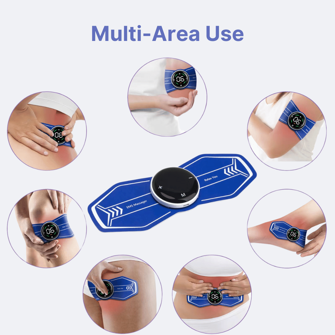 Smart EMS Pulse Massager – Remote Control, Touchscreen, Multi-Mode for Neck & Shoulder