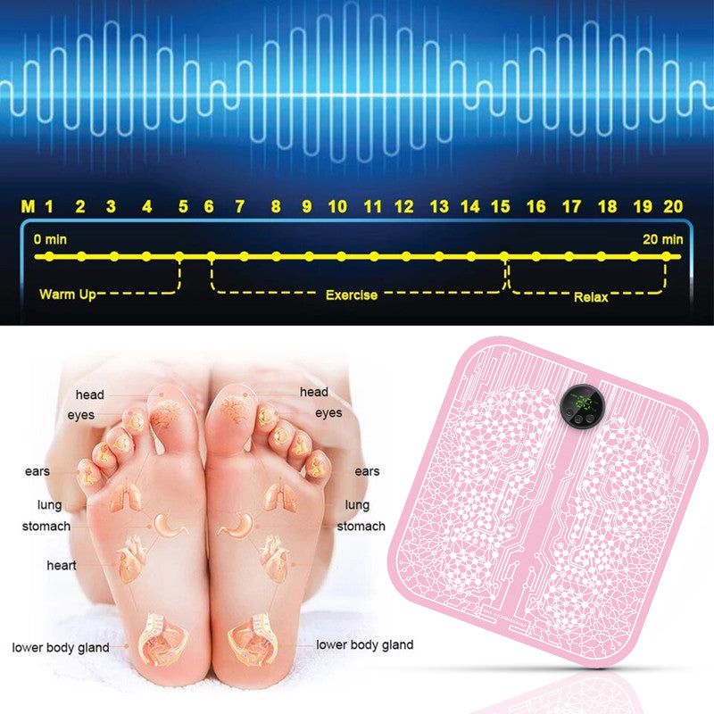 Remote-Controlled EMS Foot Massage Pad