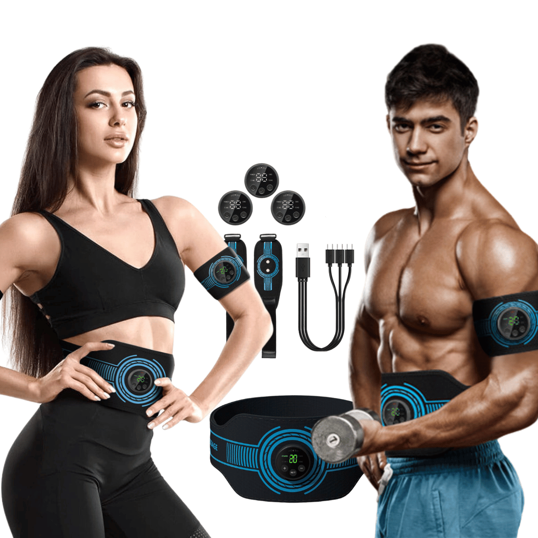 Muscle Stimulator Bundle: Perfect for Men and Women – Target Arms, Legs &amp; Abs with 5-Pack