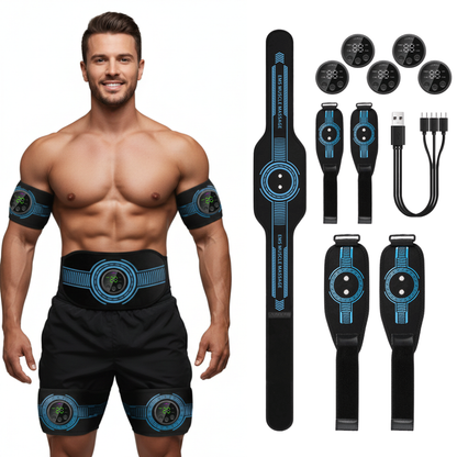FlexPro 360 Unisex EMS Muscle Training System | 5-Pack for Abs, Arms & Legs