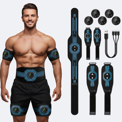 FlexPro 360 Unisex EMS Muscle Training System | 5-Pack for Abs, Arms & Legs