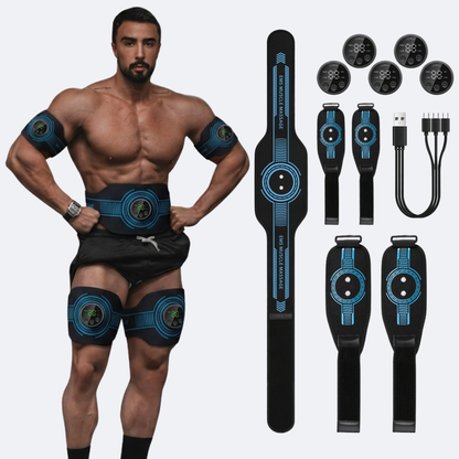 FlexPro 360 EMS Muscle Stimulator for Men & Women | Full Body Abs, Arms & Legs