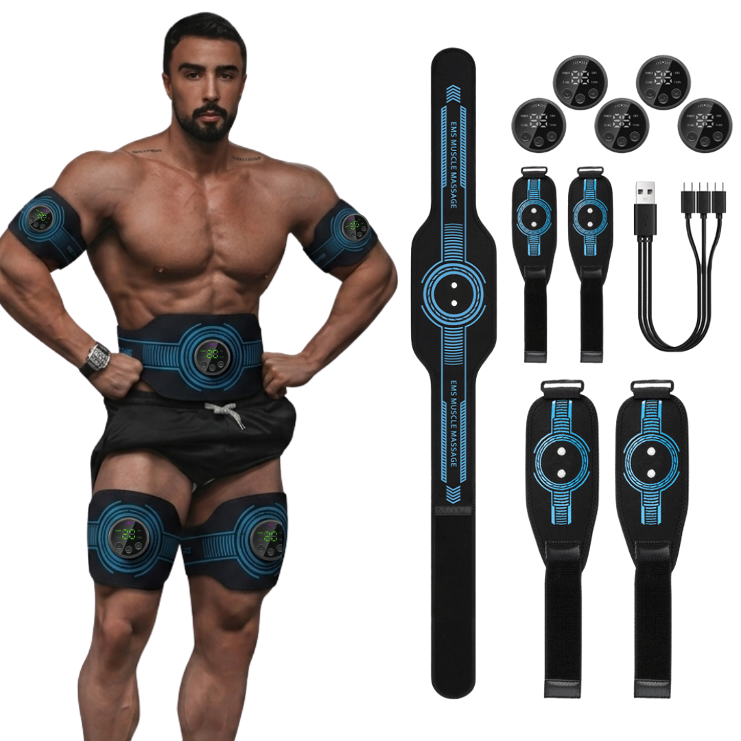 FlexPro 360 EMS Muscle Stimulator for Men & Women | Full Body Abs, Arms & Legs