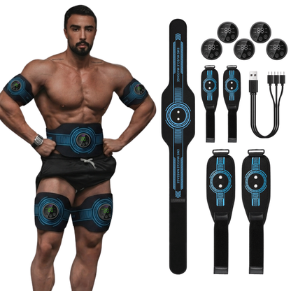 FlexPro 360 EMS Muscle Stimulator for Men & Women | Full Body Abs, Arms & Legs
