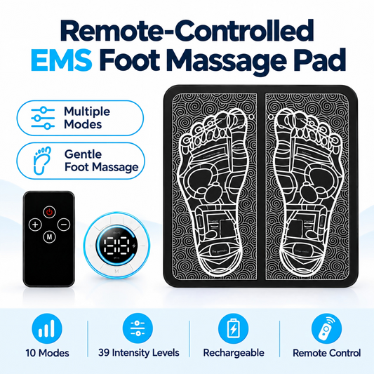 Remote-Controlled EMS Foot Massage Pad