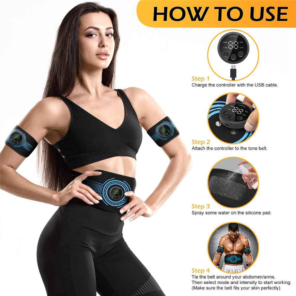 Muscle Stimulator Bundle: Perfect for Men and Women – Target Arms, Legs &amp; Abs with 5-Pack