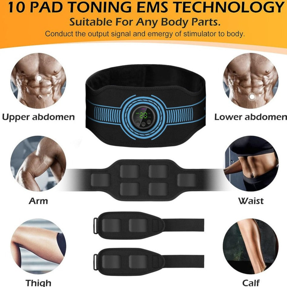 Muscle Stimulator Bundle: Perfect for Men and Women – Target Arms, Legs &amp; Abs with 5-Pack