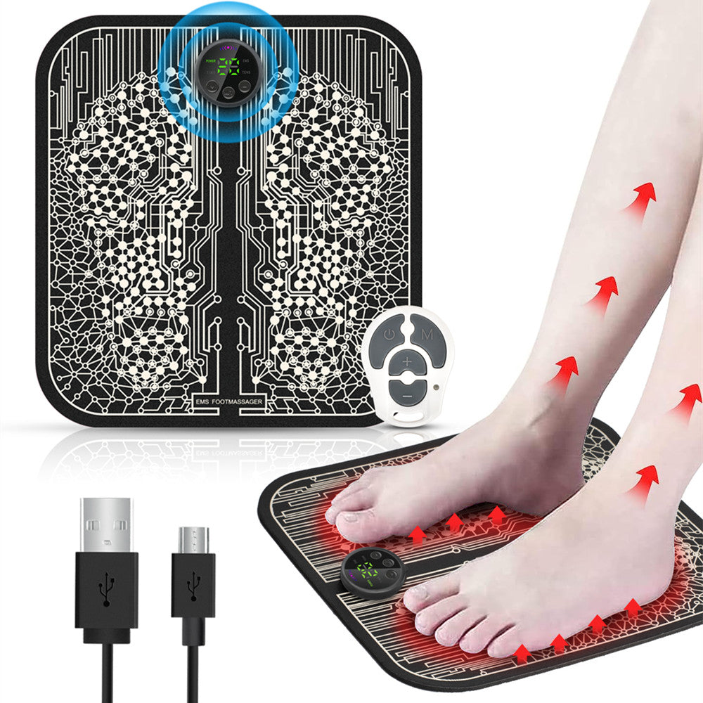 Remote-Controlled EMS Foot Massage Pad