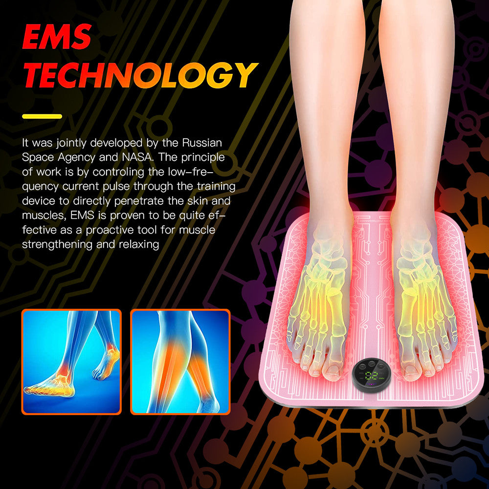 Remote-Controlled EMS Foot Massage Pad